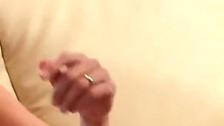 Brunette teen swallows cum and loves it
