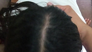 The Masked Girl Is Very Docile When She Has My Cock in Her Mouth