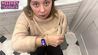 Young Student Doesn't Want to Study, She Wants to Fuck in the Dorm Toilet