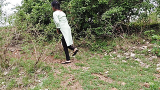 After college holidays, young Indian desi girl goes to the jungle with her boyfriends - desi village young college girl jungle .