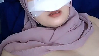 Horny Hijab Long Time No Fuck with Husband