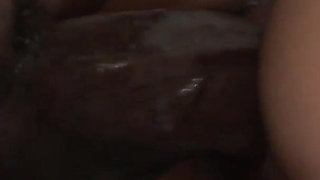 Busty ebony-skinned couture fucks black cock to enjoy cum