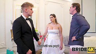 Curvy bride Taylee gets pounded in front of her fiancée