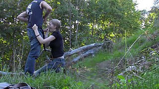I tear my hot girlfriend’s pantyhose and drill her beaver