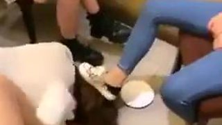 Chinese group feet lezdom lick shoe feet: Blowjob, Hardcore  Asian Porn
