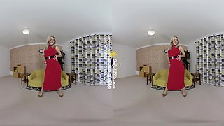 Aston Wilde - Cute Blonde Babe Stripping - Sexlikereal