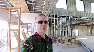 Husband of pornstar Cory Chase shows their new house being built