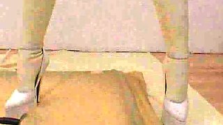 Porn latex movie with foot fetish and blonde mistress