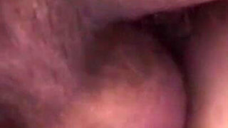 Horny brunette swallows cum
