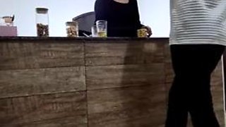 Cheating on her husband with a stranger at the bar, but only anal