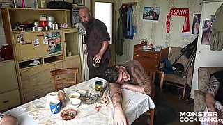 Monster cock HillBiles roughly gangbanged skinny blonde Claudia Macc