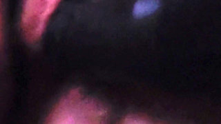 Muscular woman with big grunts with lust and dirty after waking up