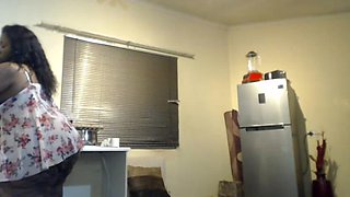 Black SSBBW Shaking Her Big Natural Tits