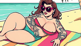 Sexy Tattoo Art Bikini Babes