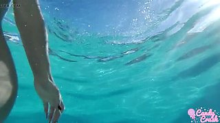 Petite Latina Teen Candy Kush Naked in Pool - Hot Solo 4K
