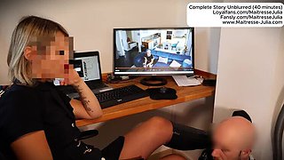 Mistress Julia Teaches How to Break a Slave - Ruined Orgasm & Rough Pegging CBT