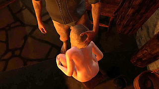 Hot Blonde Suck a Grey Old Man
