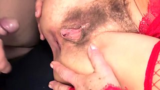 hairy old mom first time anal fucked