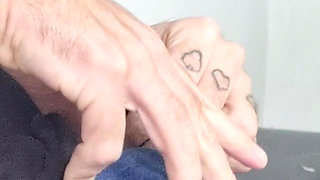Risky Handjob at the Nurse's Reception!