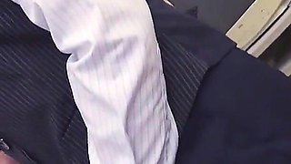 Japanese Secretary Blows Her Boss Before Getting Bush Satisfied