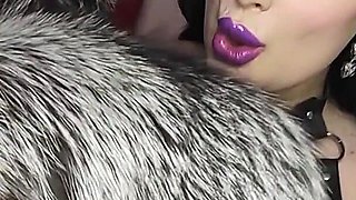 Mistress in New Fur Coat and Strapon