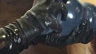 Femdom Extreme Anal Fisting of Submissive Cuckold