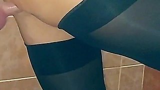 Stepmom Moans Loudly and Has Multiple Orgasms in the Bathroom