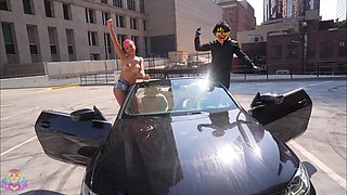 Ebony Bombshell Seduces with Wild Game Tease