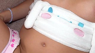 Submissive Stepdaughter Fucked and Creampied by Stepdad!