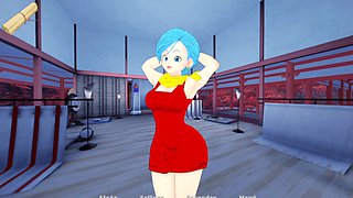 Exploring a dating sim with some hot anime waifus - harem vibes