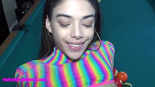95 Lb Harmony Wonder Tight Pussy Pounded & Face Fucked Hard By Daddy - Hoby Buchanon