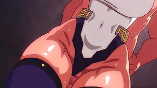 Curvy booty Mirko from My Hero Academia got deep doggy creampie fuck
