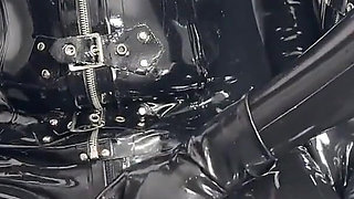 Two Alien Dommes Using Their Newly Transformed Alien Rubber Doll Slut