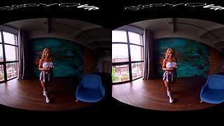 Heels & Ass - Babe Solo Striptease - Stasyqvr - Sexlikereal