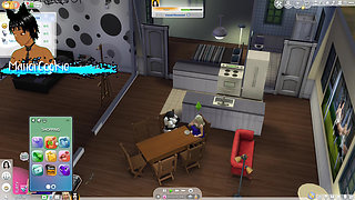 Sims 4 - Going on dates, random threesome and getting a job