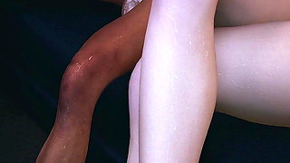 3D Horny Slut Asian MILF Teasing the Old Big Dick to Fuck Her Wet Pussy