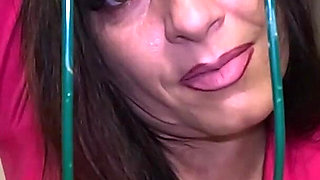 Spit & Domination in the Cage - Red Lingerie, Belt Play & Dirty POV Control 328