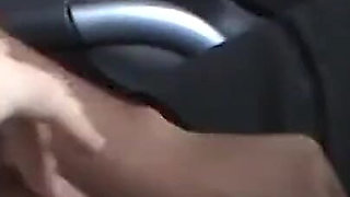 Sexy MILF in Car Footjob!