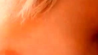 Orgasm of blonde Teen with big boobs