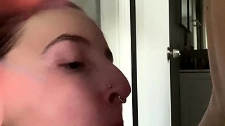 Cute brunette young hookup amateur teen blowjob