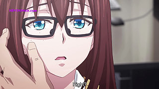 Hard Session and Wet Pantie for my Shy Coworker in Office - Anime Hentai Porn, ENG Sub