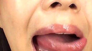 Dirty POV: Mistress Kiwako Oikawa Fucks Her Mouth with a Spit-covered Finger... Careful - if You Stare, She’ll Spit on You.