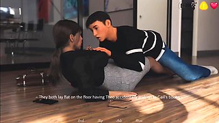 Stepsister Kissing Office Old Boss for Promotion