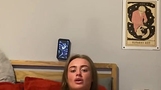Scottish virgin ass teen fingers herself with raw moans in cam