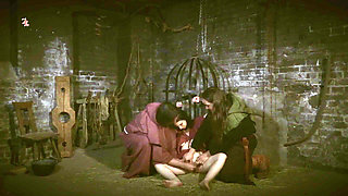 Thieving Whore - a Chained Hungry Maid Gets Some Water and Bread in a Very Special Way