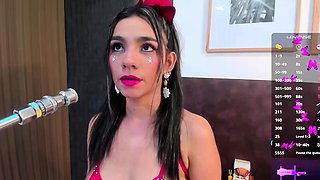 Stacked brunette goes solo toys and masturbation