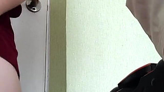 Big Titted MILF and College Girl Cum Riskily in the Hallway