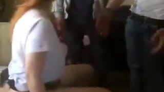 School Slut Sucking Off Dudes After Classes