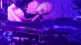 Rubber Fucked by Ava Fetishart While Fucking and Blowing Perv