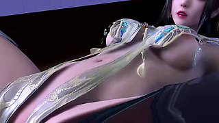 3D big boobs cheerleader got fucked in the gym